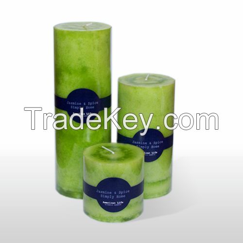 Wholesale Eco-friendly Festival Scented Pillar Candle