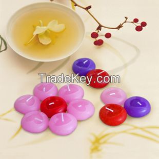 Floating Candle with flower shape and rose flavor china made