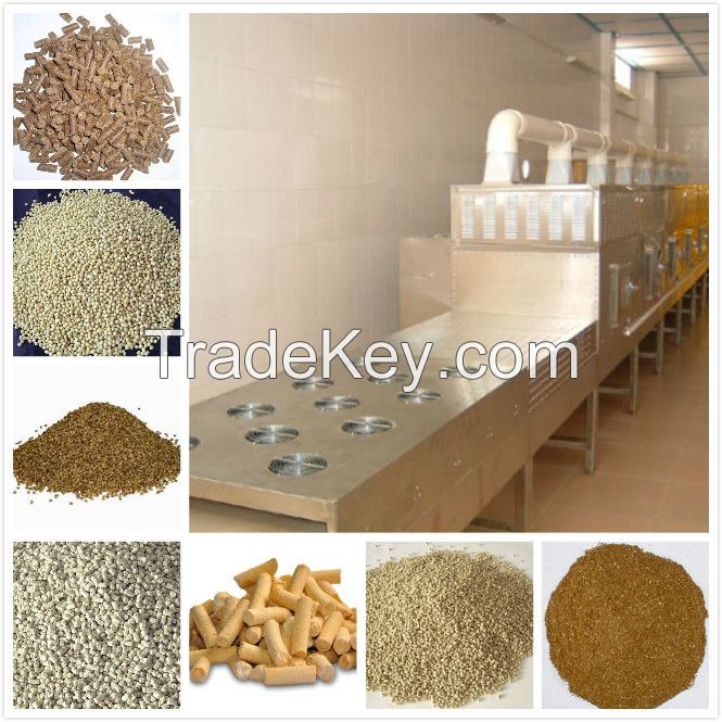 High efficiency feed microwave drying equipment/microwave dryer for fish feed