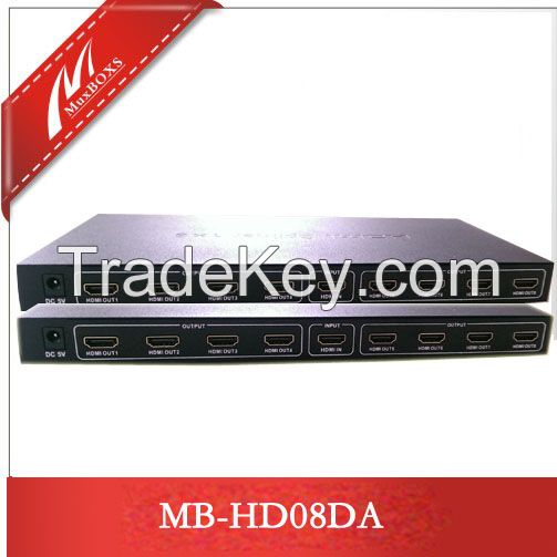 8-Port HDMI Splitter/3d 1080p hdmi splitter/HDMI Distributor