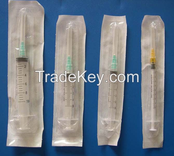 disposable syringe for single use