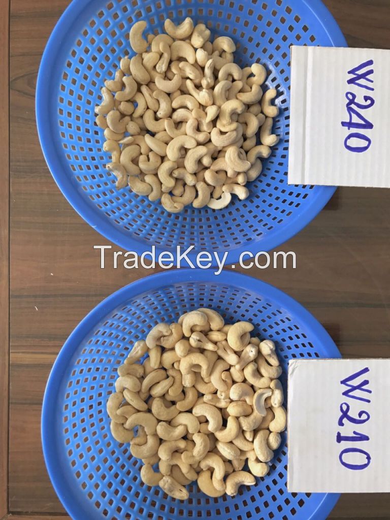 Cashew Nuts kernels fresh crop, grade A, W210 - W240 - W320 - LSB, origin Tanzanian