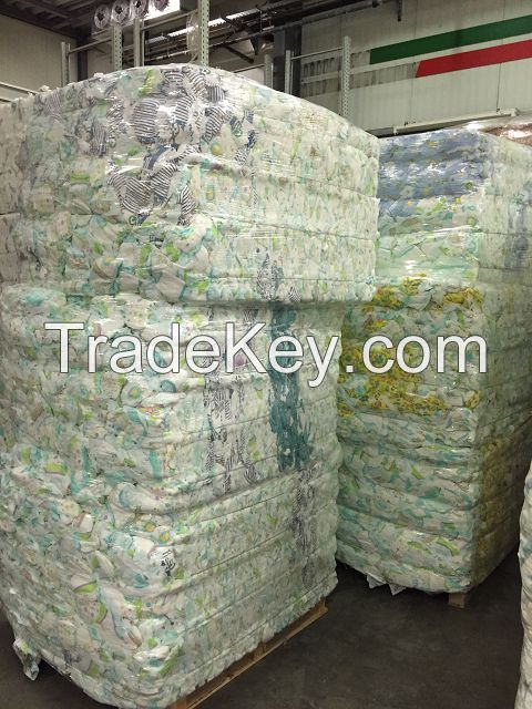 Baby diapers and baby pants (pull-up) 2nd choice in bales pressed -  Germany, New - The wholesale platform