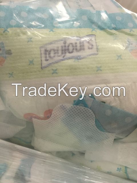 Baby diapers in bales PREMIUM TOUJOURS By AL Trading