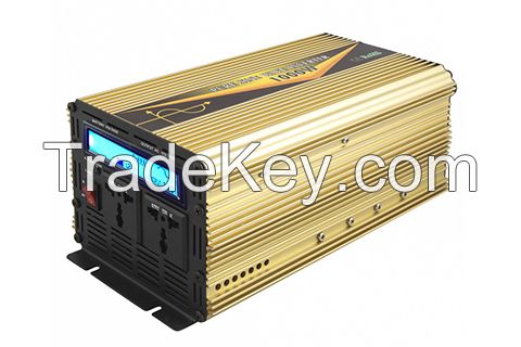Pure sine wave inverter 1000W with charger LED