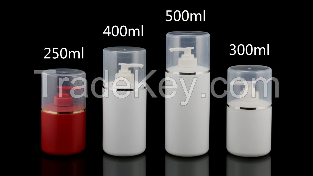 Cosmetic Plastic Tubes Bottles Jars With Pump 250ml 300ml 400ml 500ml