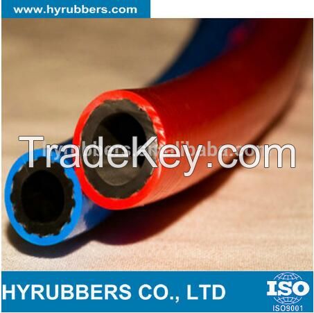 smooth surface single/twin rubber welding hose for delivery oxygen