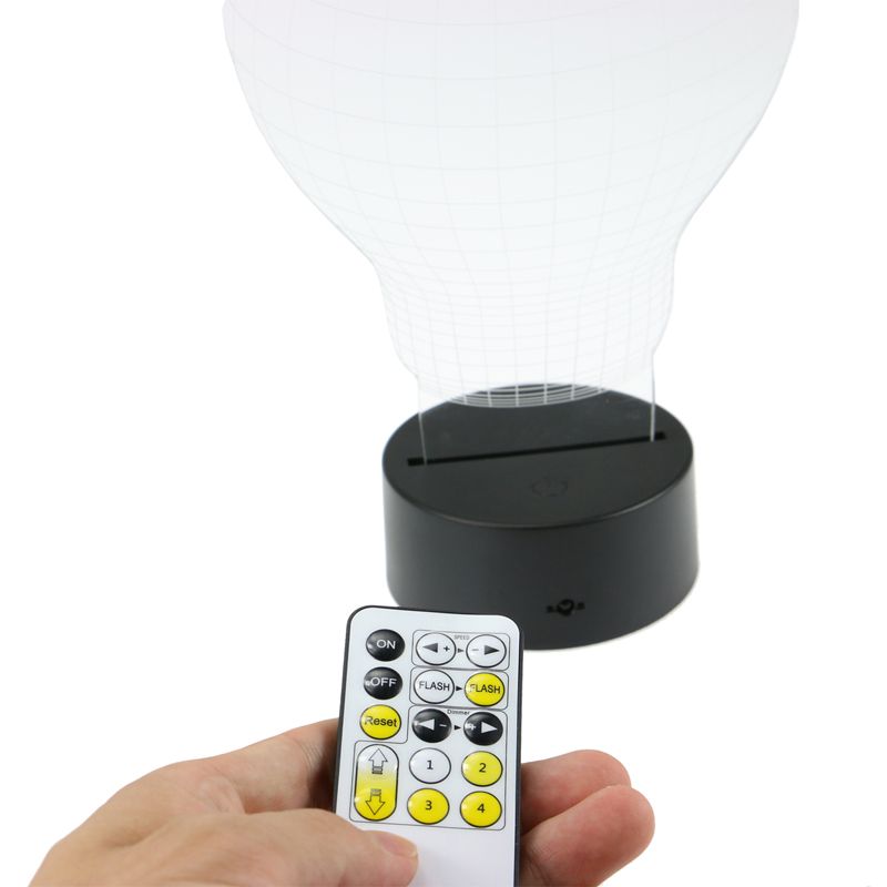 Dimmable Flashing 3D LED Base with IR Remote Control TDL-S