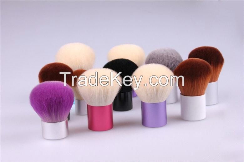 1pcs brown synthetic brush portable new design kabuki brush beauty po