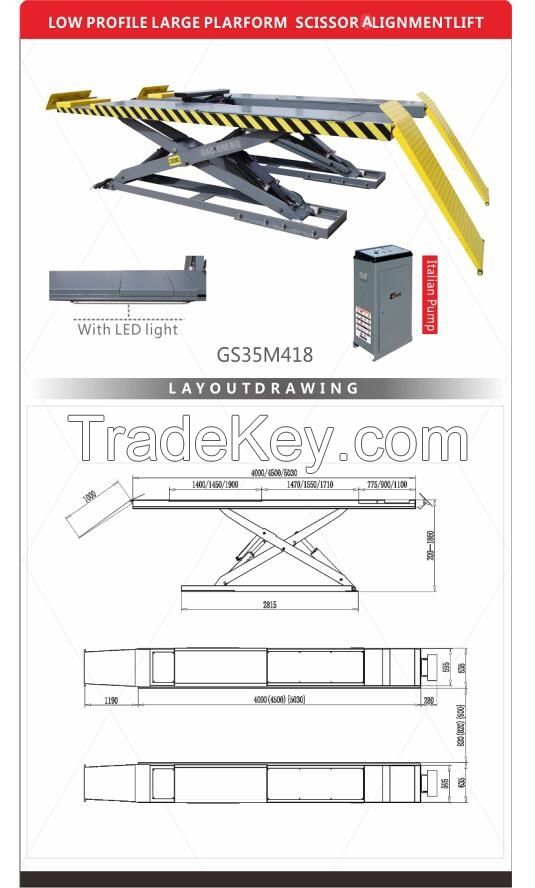 Large platform scissor lift