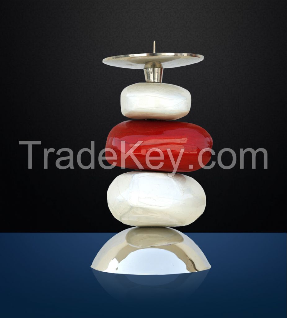 Buy Online Candle Stand Marble (Red)