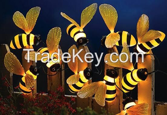 40LED String Lights with Bee for Spring, garden lights, underground lamps