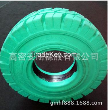 ANair Green Rubber, Non-marking Solid Tire 6.50-10, for Forklift and other industrial