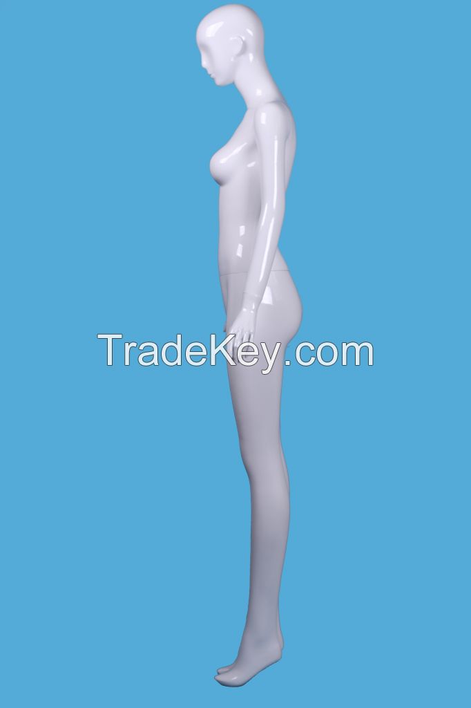 Brand Display  white Glossy FRP Sexy Plus Size Female Mannequin