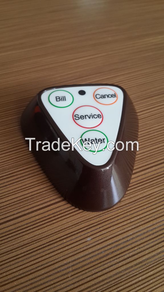 Restaurant Wireless Service Calling System, Waiter Buzzer Call System, Wireless Service Waiter Remote Call Bell System