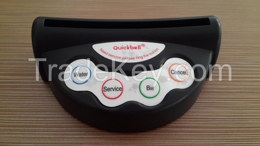 Wireless service call button pager for resturant 