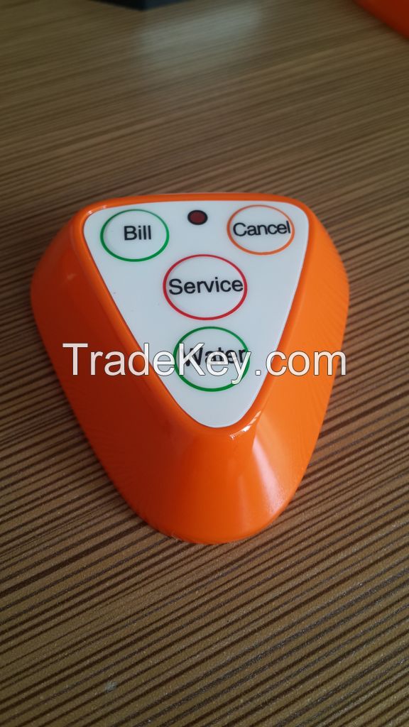 Restaurant Wireless Service Calling System, Waiter Buzzer Call System, Wireless Service Waiter Remote Call Bell System