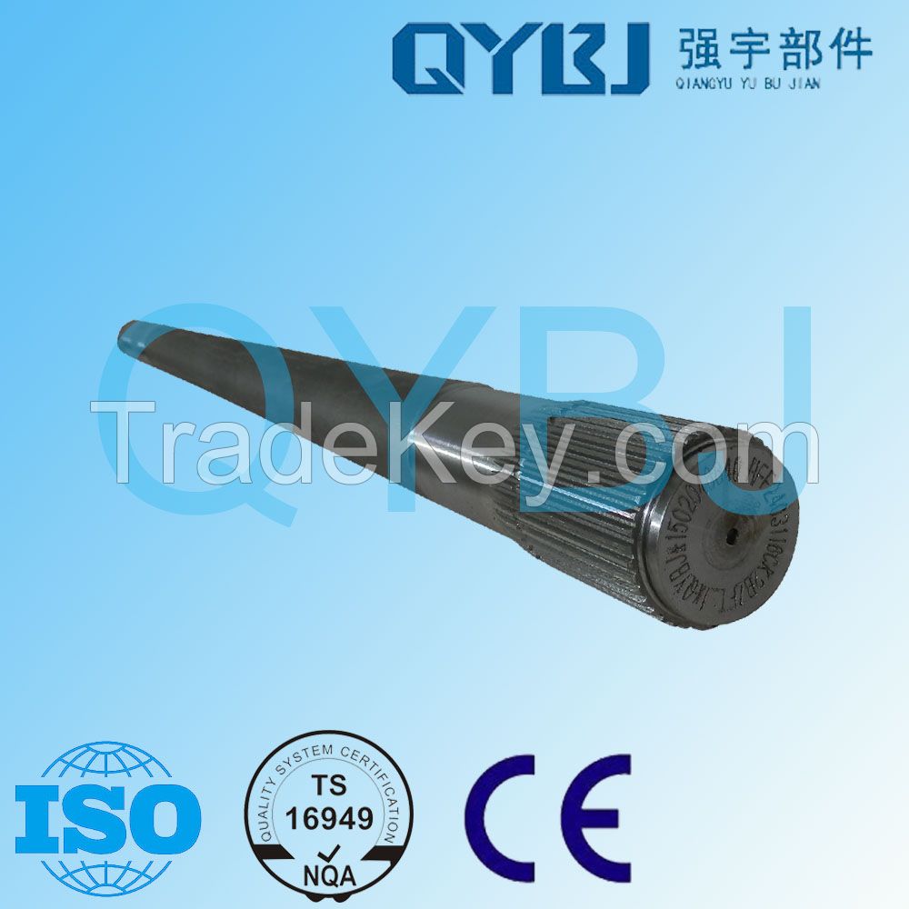 Exporting grade 1112mm 35-40HRC 26 teeth quenching tempering 42CrMo forged hollow spline shaft HFF2403116ck2bz-1