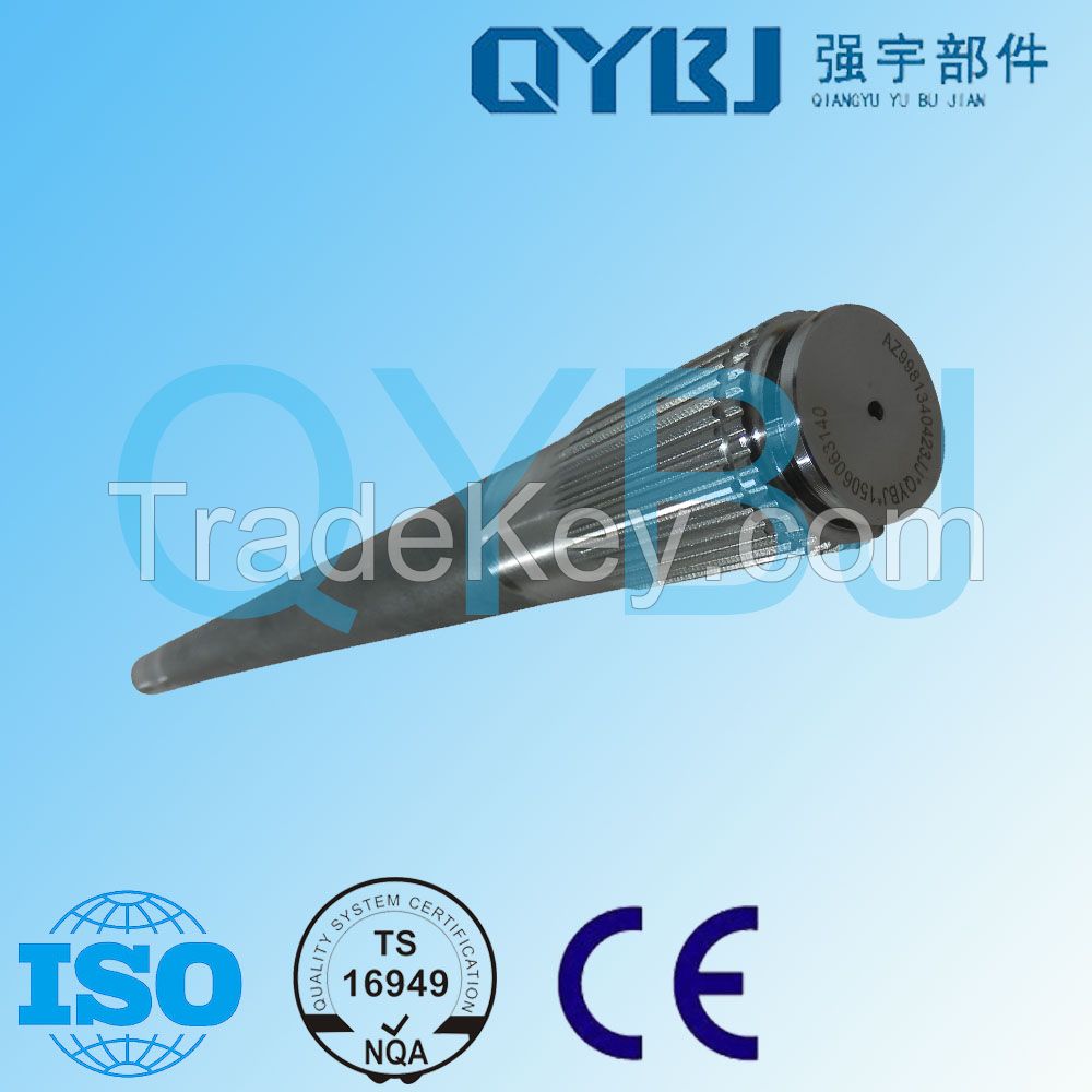 China Brand 1098mm 25-30HRC 40 teeth quenching tempering 42CrMo forged hollow spline shaft AZ9981340223