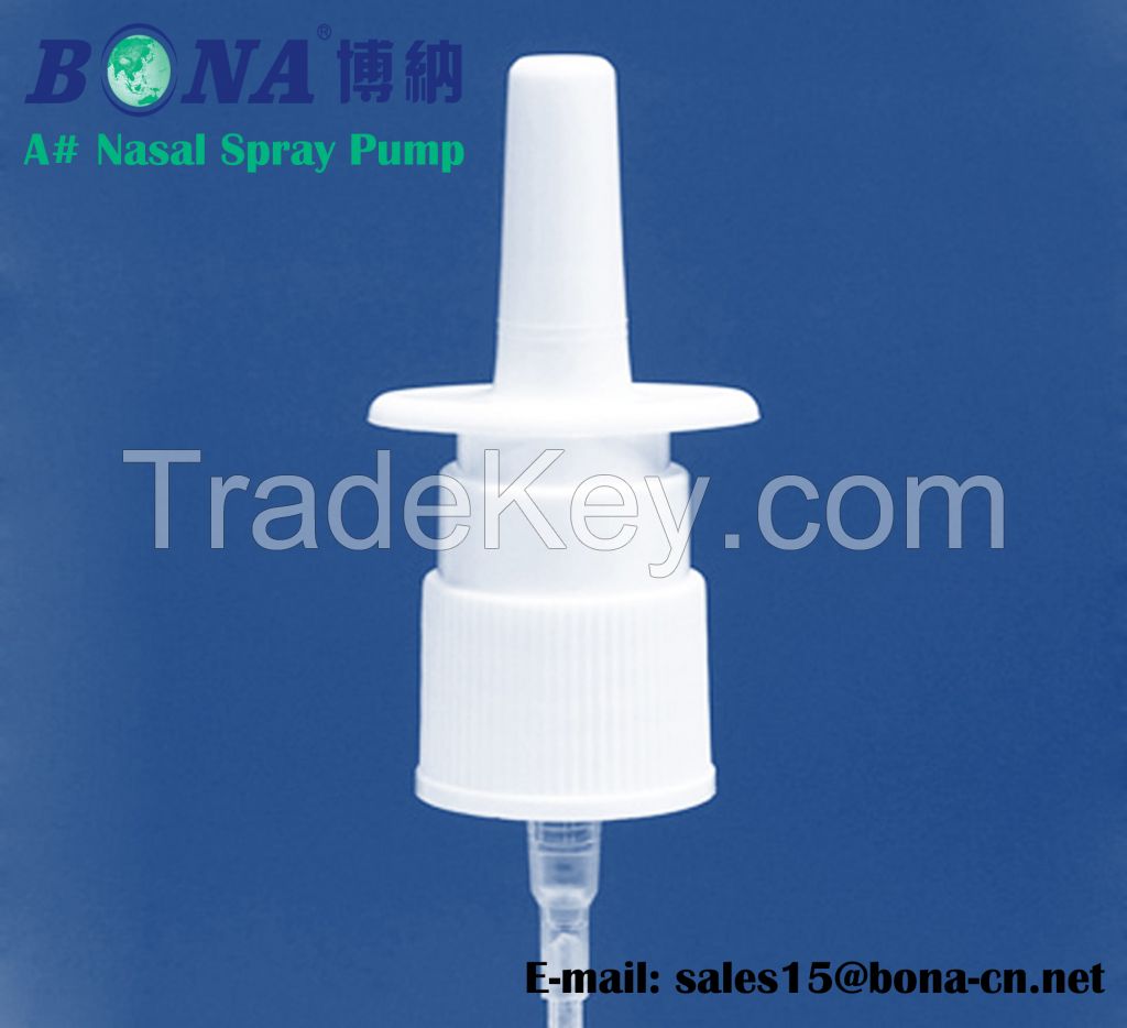 Pharmaceutical packaging nasal spray pump with ISO15378 certificate