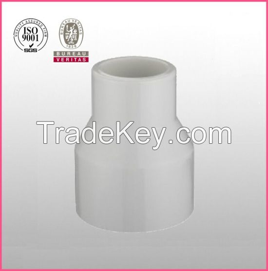 "HJ" UPVC SCH40 plastic pressure pipe fitting reducer coupling