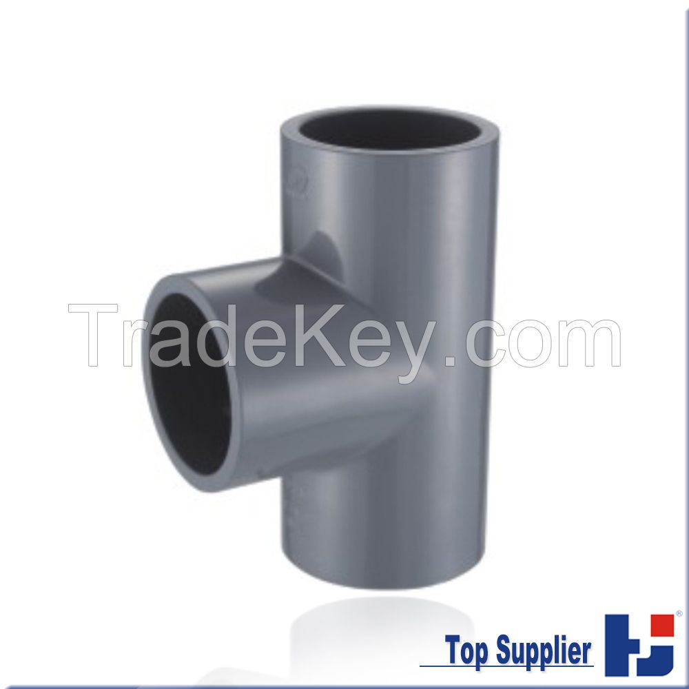 CPVC astm D2467 SCH80 plastic pressure pipe fittings tee