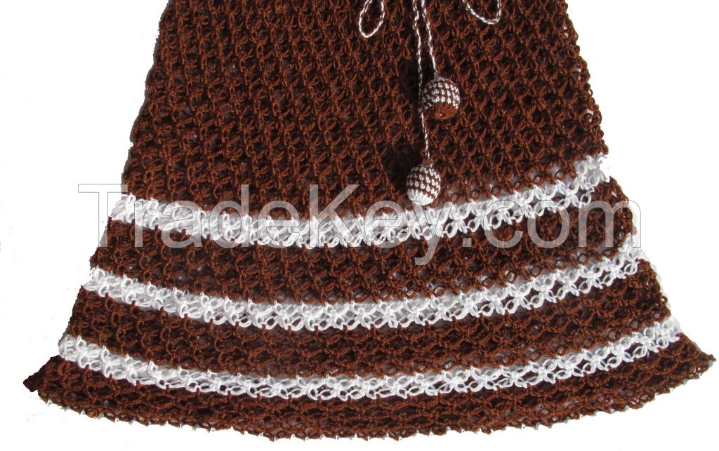 HANDMADE BELL-SHAPED WOOLEN FROCK