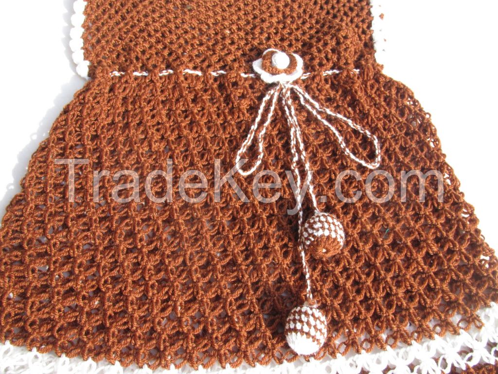 HANDMADE BELL-SHAPED WOOLEN FROCK