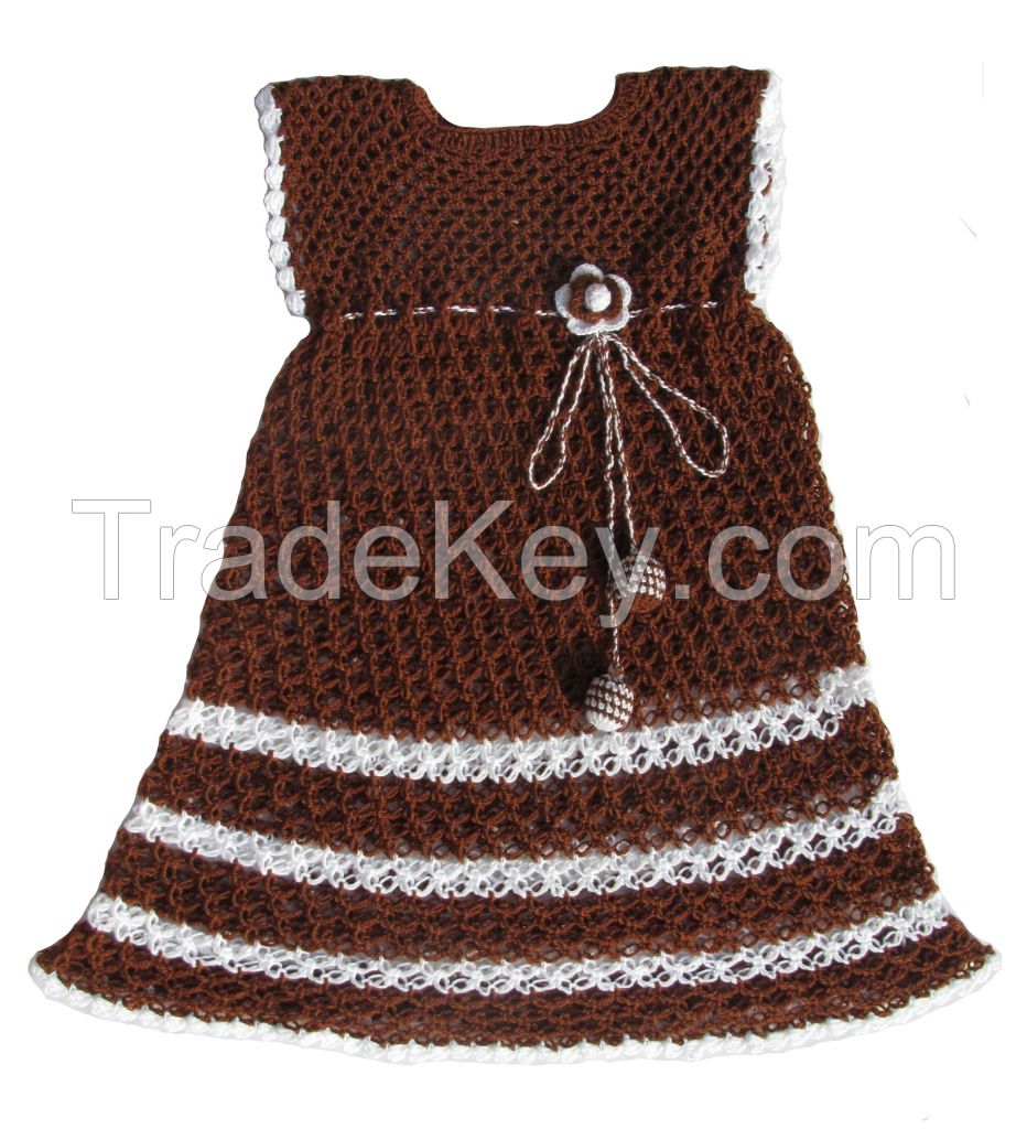 HANDMADE BELL-SHAPED WOOLEN FROCK