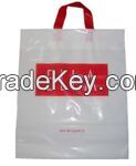 soft loop/flexi loop handle plastic bag for restaurant