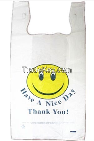 HDPE food grade flat plastic bags with side gusset