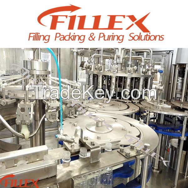 Large Capacity Water Rinsing Filling Capping 3in1 Filling Machine