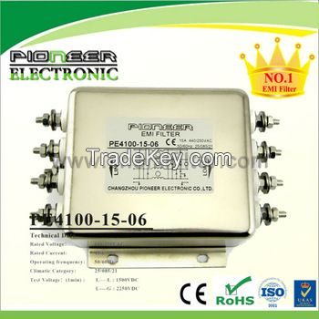 PE4100-15-06 15A 250V/440VAC servo control low pass shieleding filter