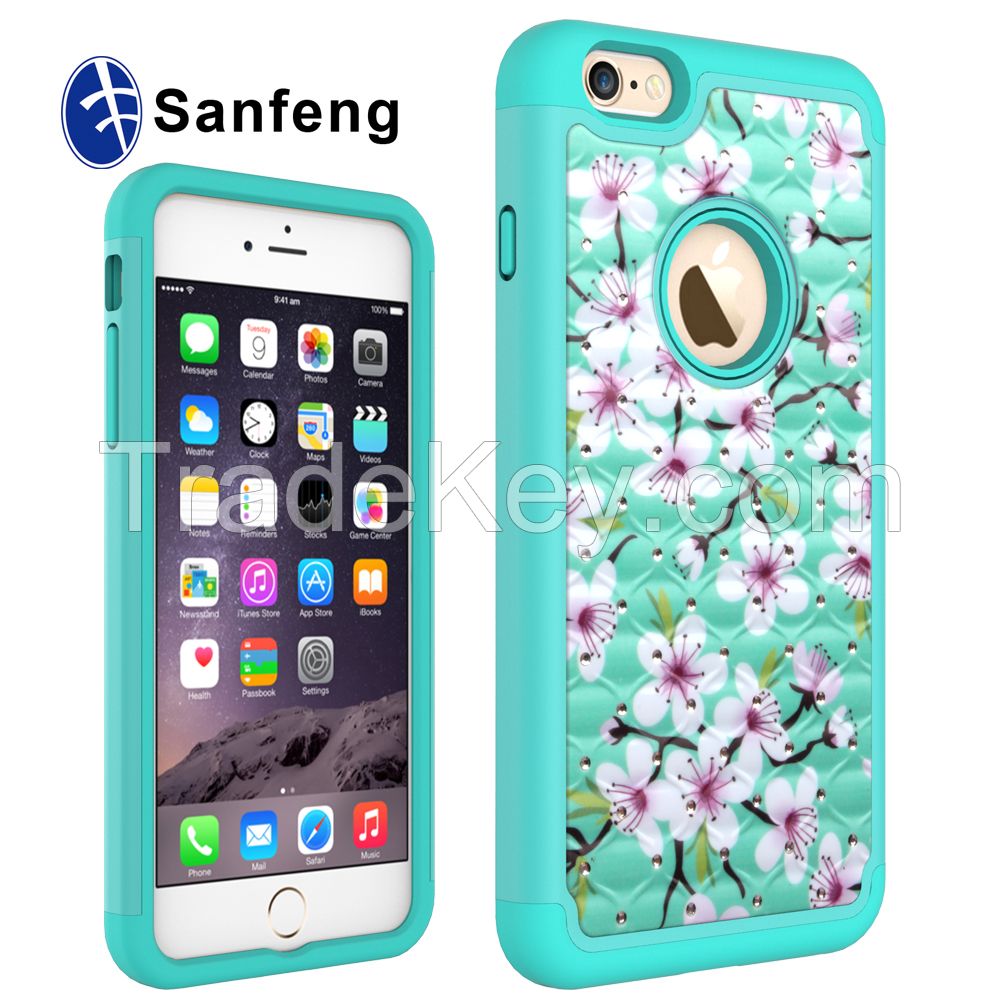 Luxury Handmade Diamond Crystal Mobile Phone Cases for iphone6s 5.5