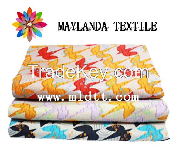 Maylanda textile 2016 factory for garments New style eye jacquard fabric