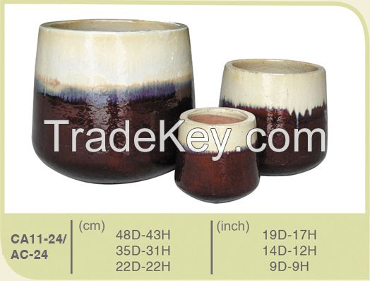 Vietnamese Glazed ceramic manufucturer pots