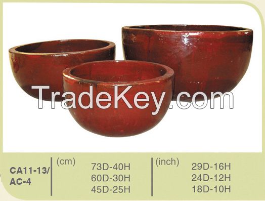 Vietnamese Glazed pottery pots