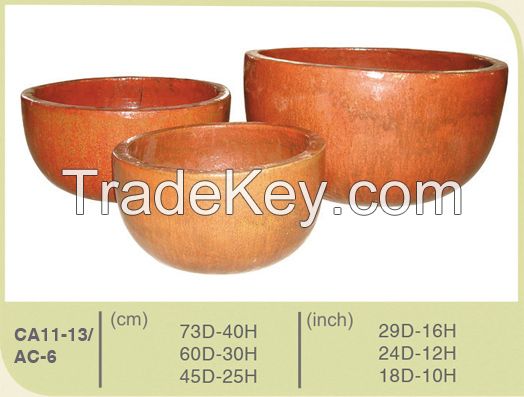 Vietnamese Glazed pottery pots