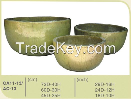 Vietnamese Glazed pottery pots