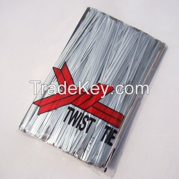 Metallic twist tie for food packing 