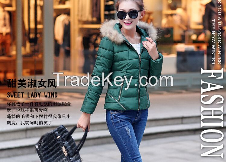 AA32Han edition thickening in the long winter women's wear cotton-padd