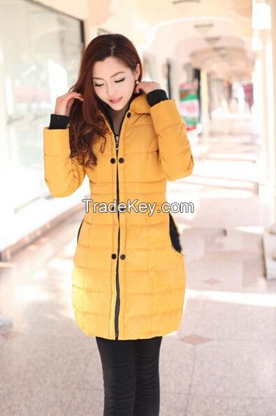 AA90Han edition thickening in the long winter women's wear cotton-padd