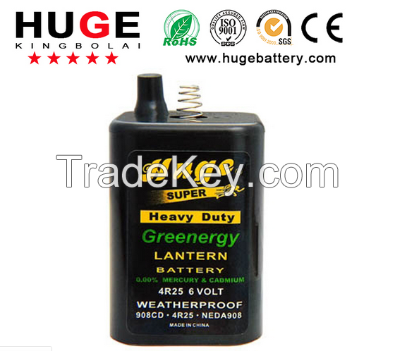 Super High Quality 4R25 6V Carbon Zinc Battery