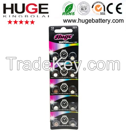 1.55V Sg13 357s Sr44 357 Silver Oxide Button Cell Battery