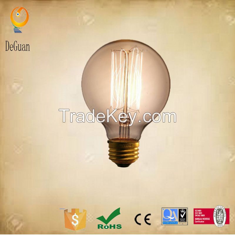 China supplier vintage edison bulb lamps G80 E27 220V