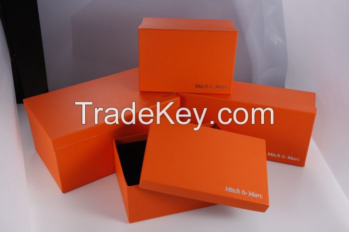 Dongguan Factory custom luxury shoe box with hot stamping