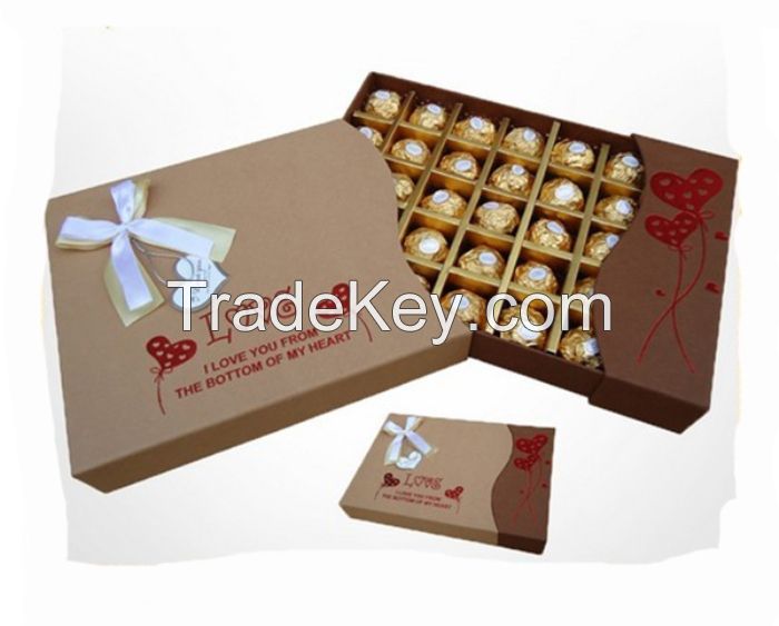 luxury handmade luxury rigid cardboard chocolate boxes 