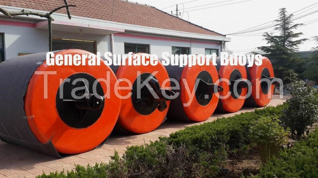 General Surface Support Buoy, Chain Through Buoy, Central Tube for Chain to Pass Through