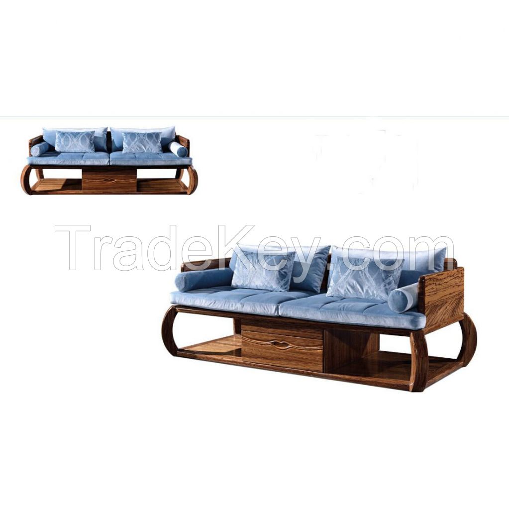 Living room wood sofa 1+2+3 seaters sofa set