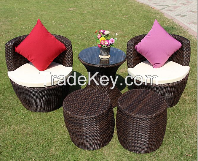 Stackable Rattan Furniture With Cushion